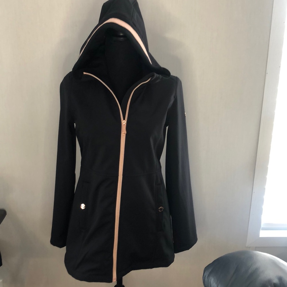Michael Kors Black and Pink Girls Coat